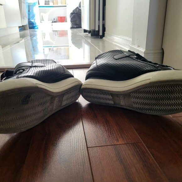 Womens Guess Decia2 Lace Up Wedge Sneakers in Black - Picture 5 of 6